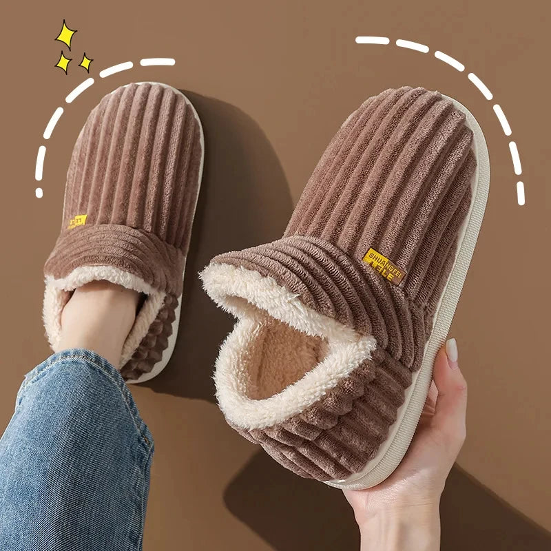 Winterpantoffels Pluche Heren Dames Zachte Zool Bontslippers Warm Huisschoenen Antislip Comfortabel Binnen | Sulvida