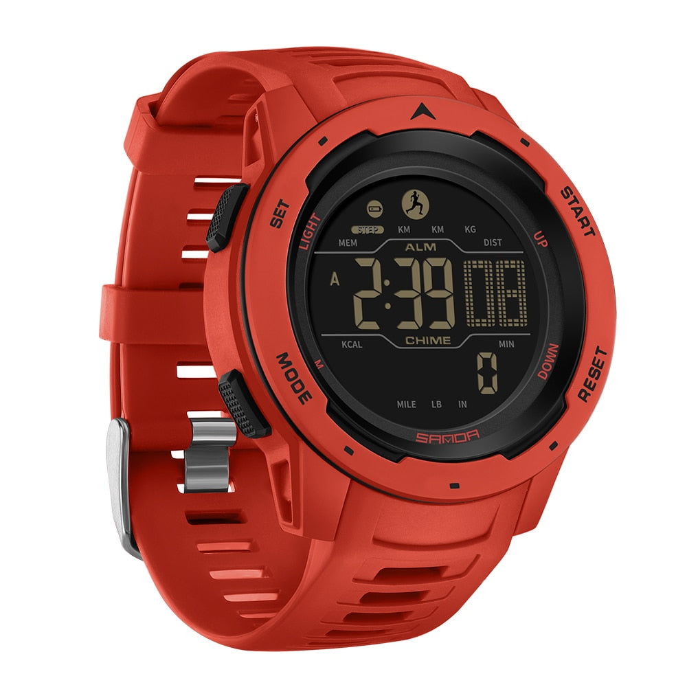 Waterdicht Digitaal Sporthorloge met Stappenteller – Militair Design voor Actieve Outdoor Lifestyle | Sulvida