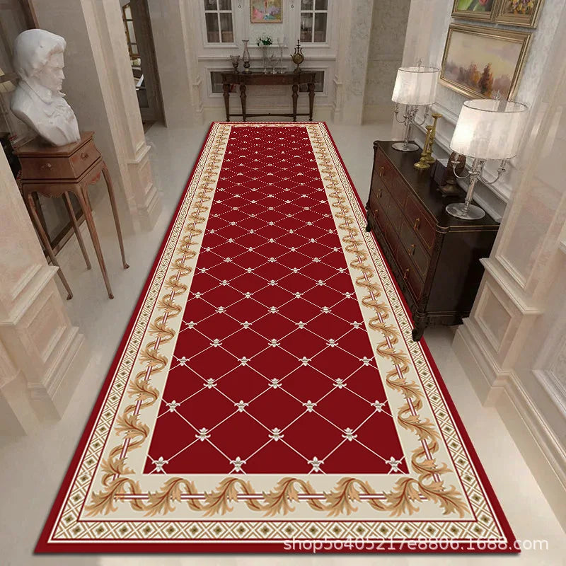 Gangloper Geometrisch Patroon 100% Polyester Wasbaar Antislip Hal Runner Vloerkleed Maatwerk Mogelijk | Sulvida