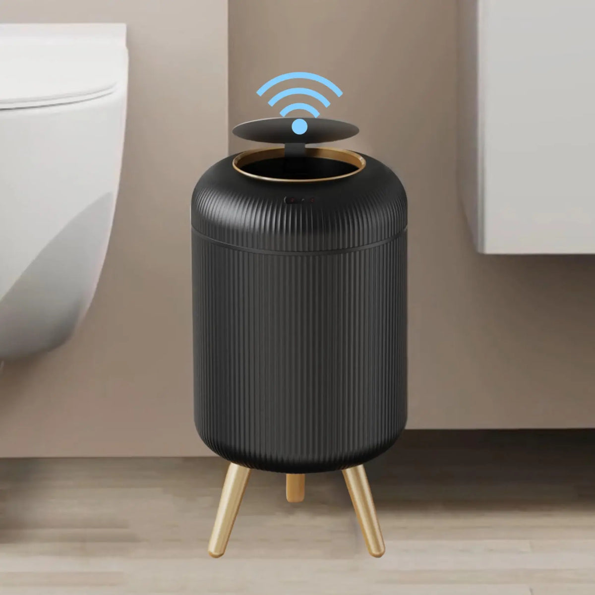 Automatische Prullenbak 10L met Bewegingssensor Contactloos Afvalemmer voor Badkamer Keuken Kantoor Hygienisch | Sulvida