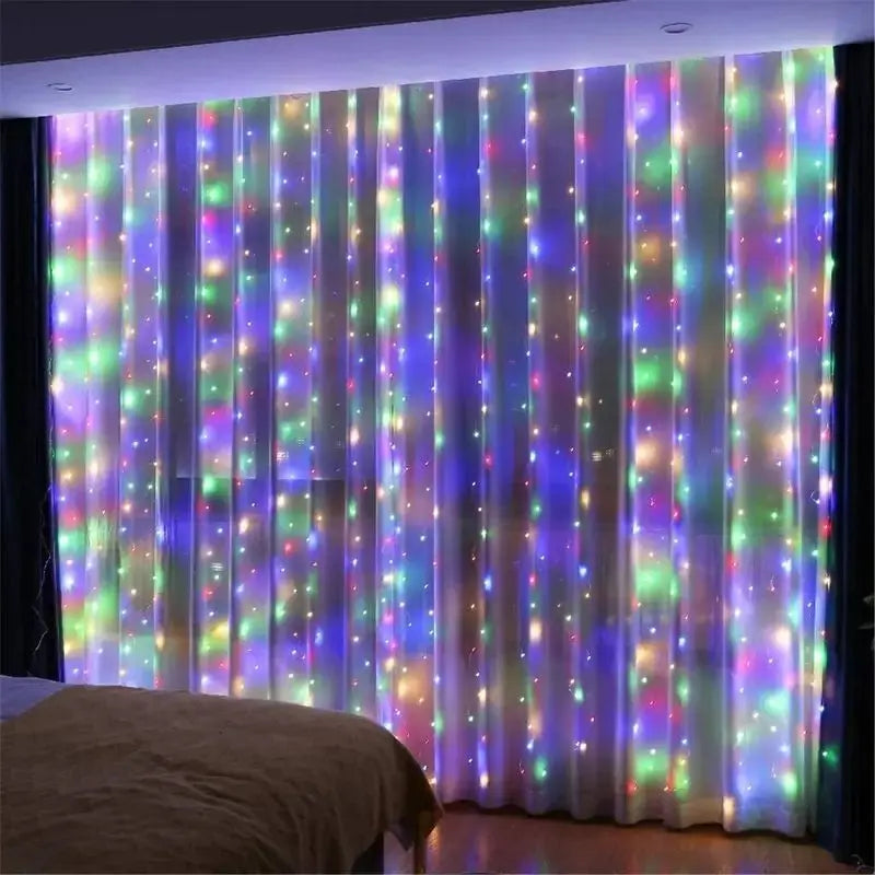 LED Gordijnverlichting met Afstandsbediening USB 3m 4m 6m Lichtgordijn Sfeerlamp Slaapkamer Feest Decoratie | Sulvida