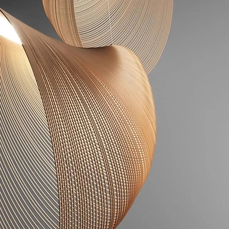 Gevlochten hanglamp bamboe natuurlijk design woonkamer eetkamer slaapkamer sfeerverlichting decoratief | Sulvida