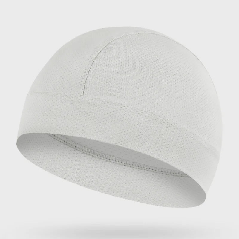 Ademende Schedelmuts Polyester Mesh voor onder Helm Wielrennen Hardlopen Sneldrogend Unisex Zwart Grijs | Sulvida