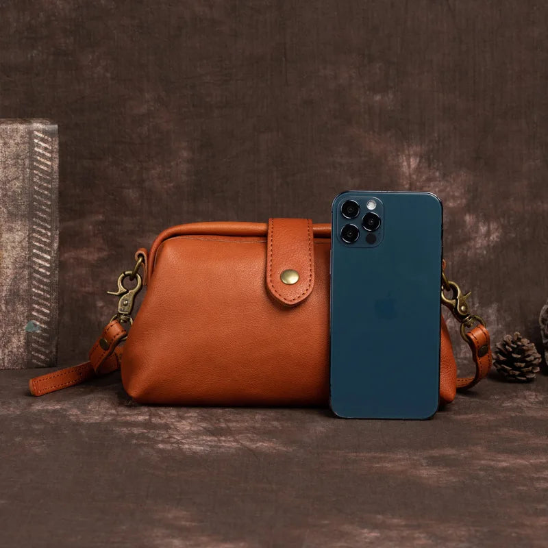 Handgemaakte Retro Schoudertas Vintage Leer Dames Crossbody Dagelijkse Accessoire Stijlvol Draagtas Mode | Sulvida