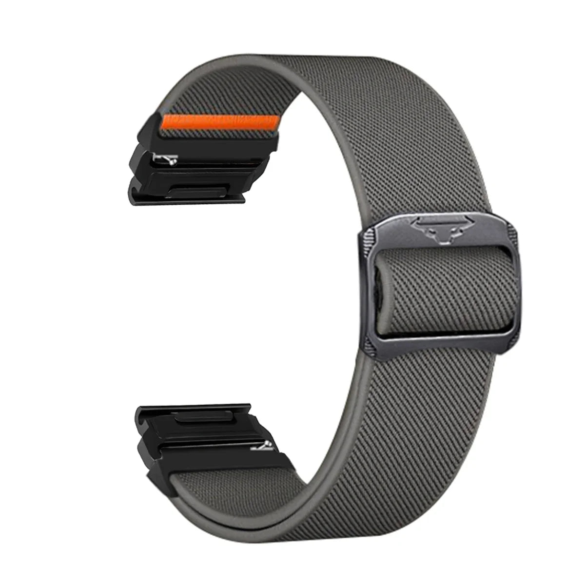 Bracelet de montre en nylon 22-26 mm style militaire Garmin résistant à l’usure, réglable, noir, gris, vert, unisexe, sportif | Sulvida