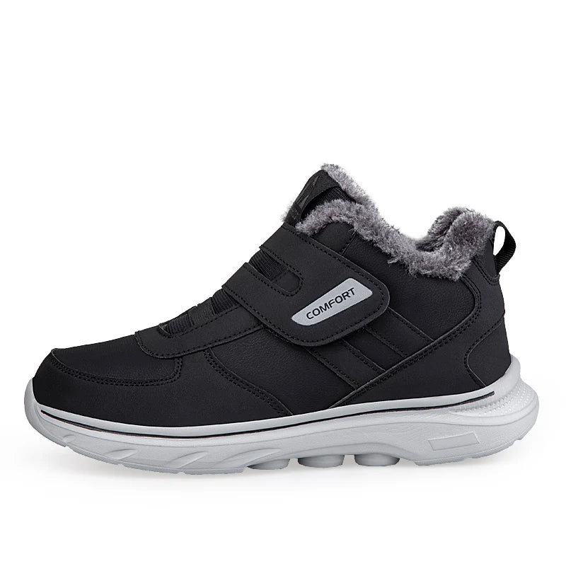 Orthopedische winterschoenen verstelbaar klittenband teddy voering warm comfort gezwollen voeten wandelen | Sulvida