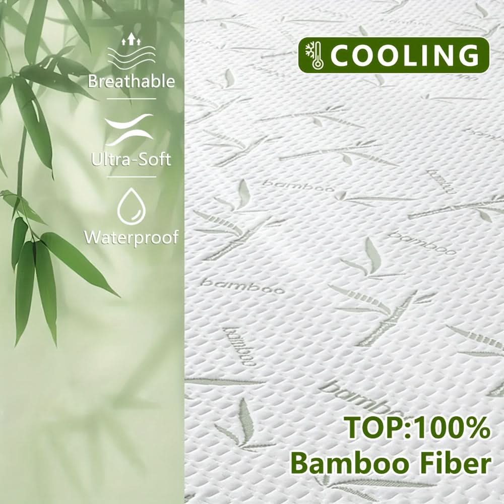 Bamboe Matrasbeschermer Ademend Zacht 90-200cm Verkoelend Hoeslaken Matrastopper voor Optimaal Slaapcomfort | Sulvida