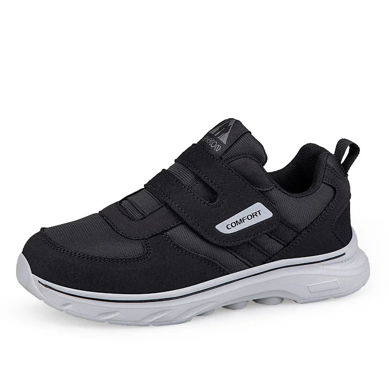 Orthopedische Herenschoenen Verstelbaar Mesh Ademend Klittenband Extra Breed Comfortabel Voetondersteuning | Sulvida