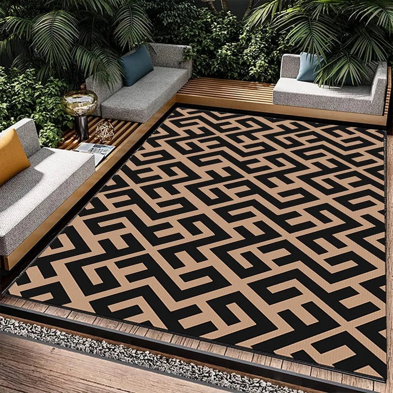 Outdoor Tapijt Waterdicht Picknickkleed Camping Vloerkleed Vochtbestendig Buitenmat Tuin Terras Balkon | Sulvida