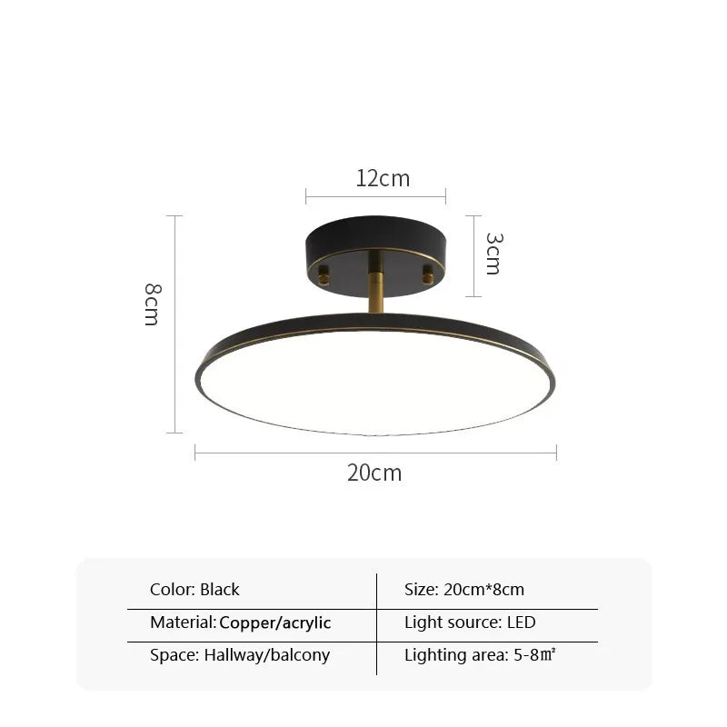 Moderne draaibare plafondspot met LED zwart goud koper voor hal slaapkamer woonkamer minimalistische verlichting | Sulvida