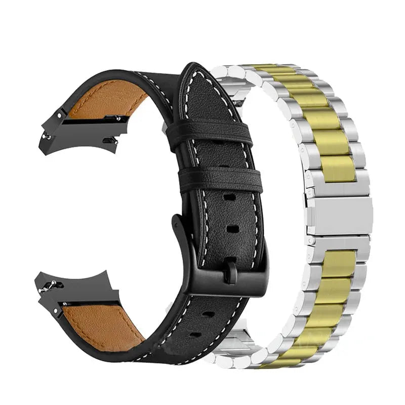 Bracelet de smartwatch en acier compatible avec Galaxy Watch 5 40mm 44mm et Watch 5 Pro 45mm, bracelet de montre élégant, accessoire | Sulvida