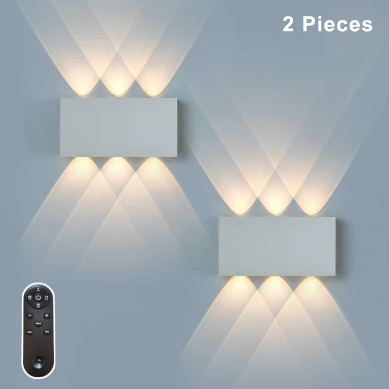 Oplaadbare LED-Wandlamp met Afstandsbediening 5200mAh Dimbaar 3 Kleurtemperaturen Magnetische Montage | Sulvida
