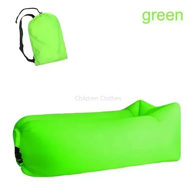 Canapé gonflable pliant d’extérieur à gonflage rapide, transat gonflable pour camping, pique-nique, jardin, plage et détente | Sulvida