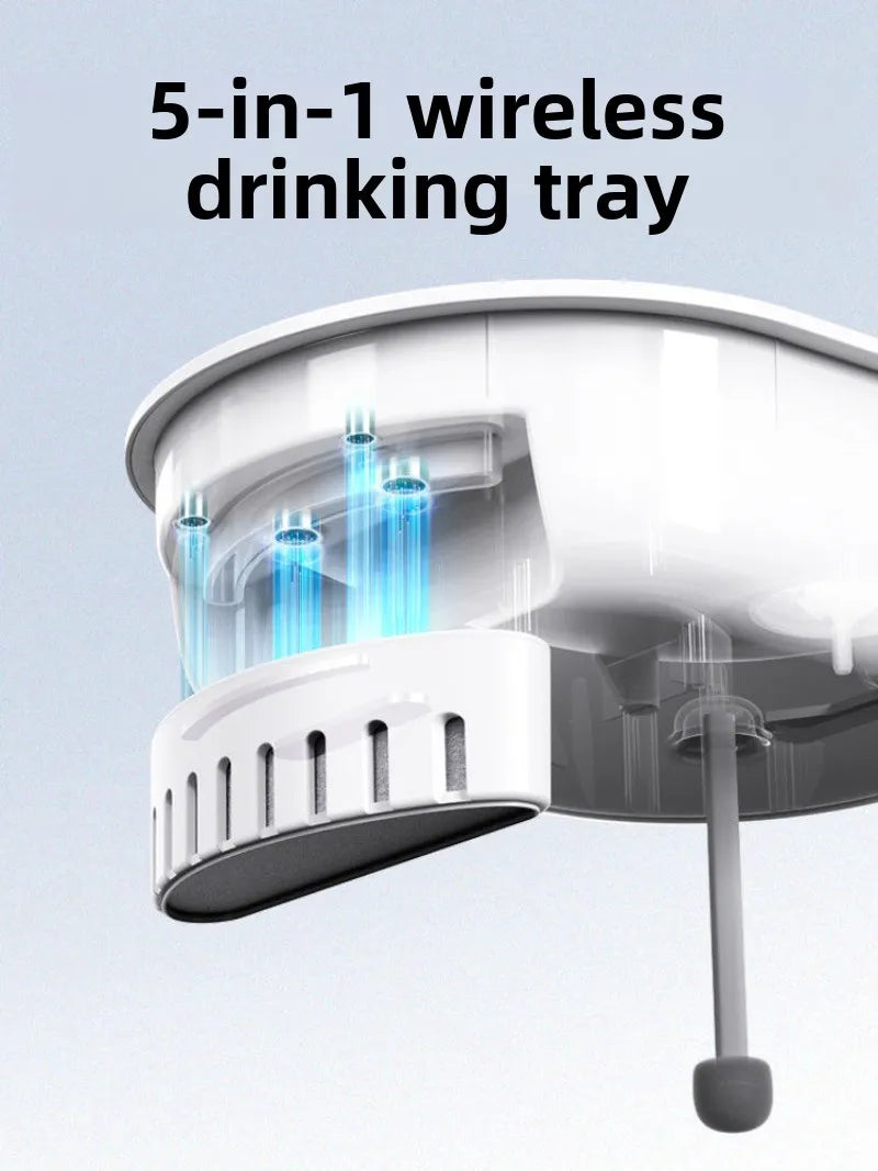 Automatische Drinkfontein voor Katten Oplaadbaar 1000 ml Sensor Water Huisdieren Meerdere Katten Stille Pomp | Sulvida