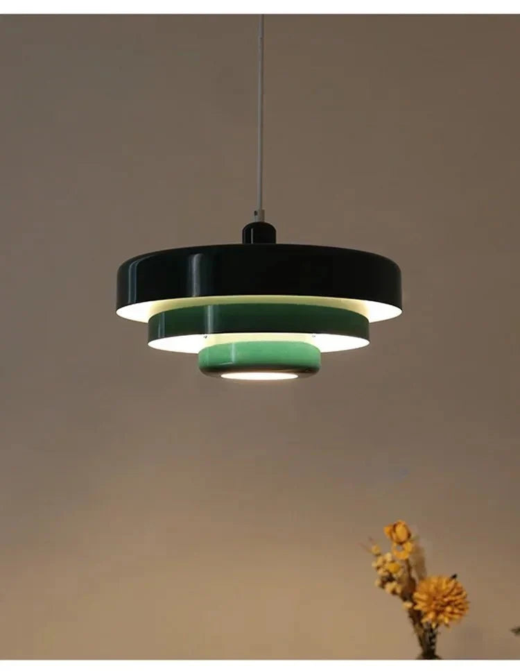 Scandinavische hanglamp metaal macaron-tinten eetkamer woonkamer moderne verlichting Ø35cm design lamp | Sulvida