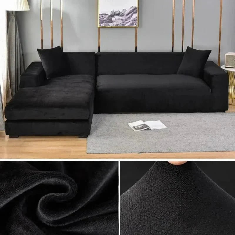 Fluwelen Bankhoes Elastisch met Antislip – Beschermt Bank tegen Vlekken Huisdieren en Slijtage Zacht | Sulvida