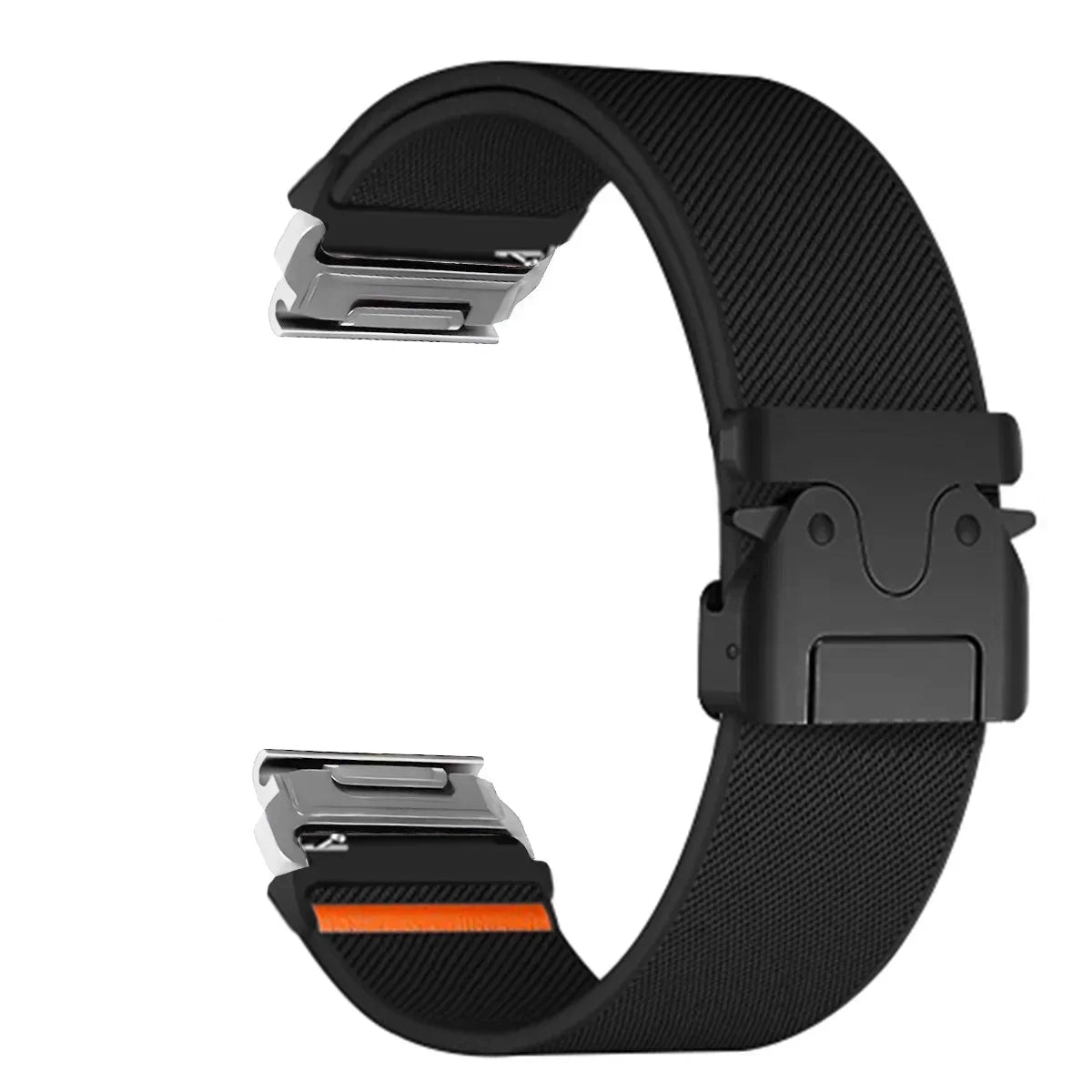 Bracelet de montre en nylon 22-26 mm style militaire Garmin résistant à l’usure, réglable, noir, gris, vert, unisexe, sportif | Sulvida