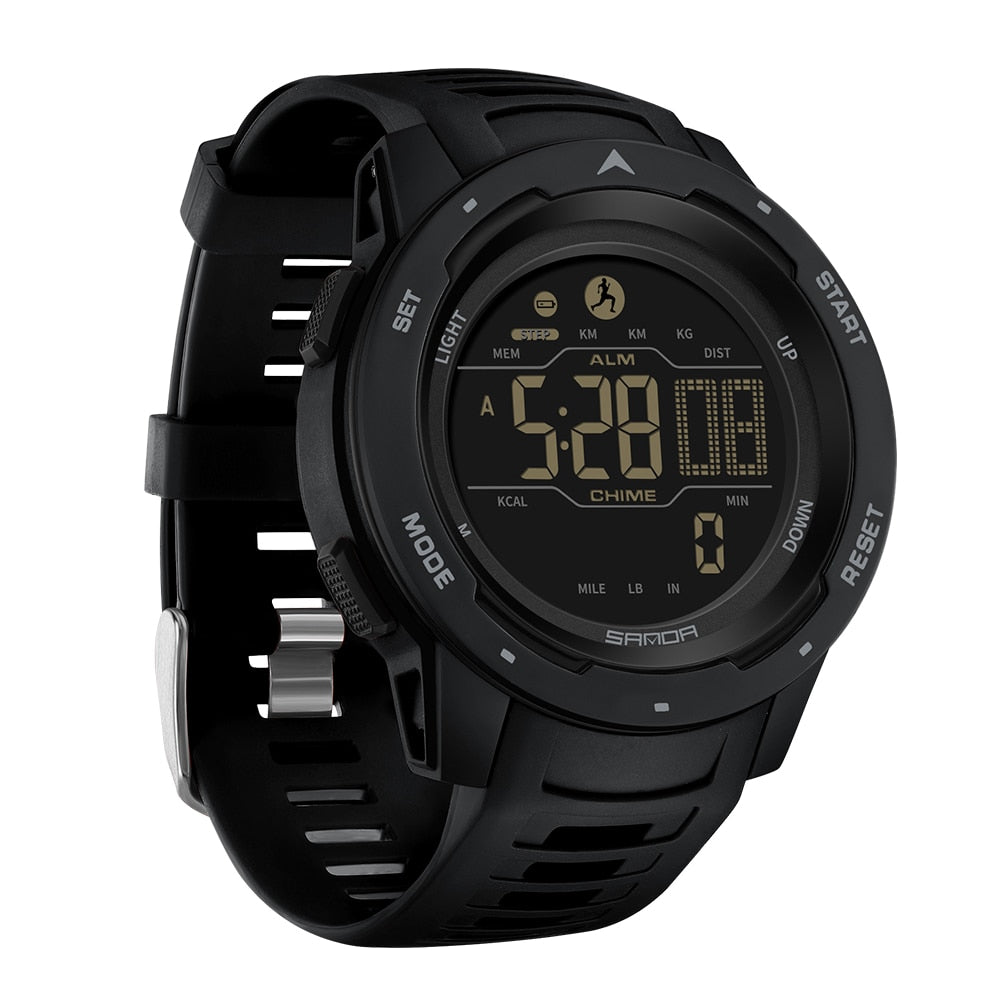 Waterdicht Digitaal Sporthorloge met Stappenteller – Militair Design voor Actieve Outdoor Lifestyle | Sulvida