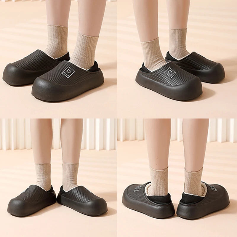 Waterdichte Pantoffels met Berendesign Unisex Pluche Huisslippers Antislip Gevoerde Sloffen Indoor Warm Comfort | Sulvida