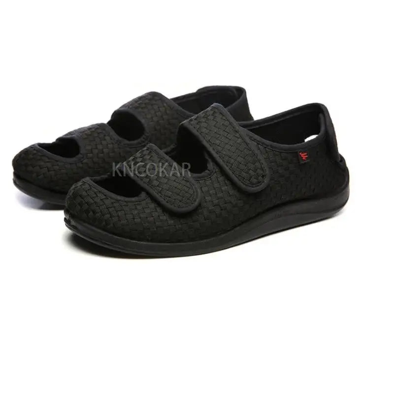 Verstelbare Orthopedische Sandalen met Klittenband Mesh Zomer Comfortschoenen voor Brede Voeten Dames | Sulvida