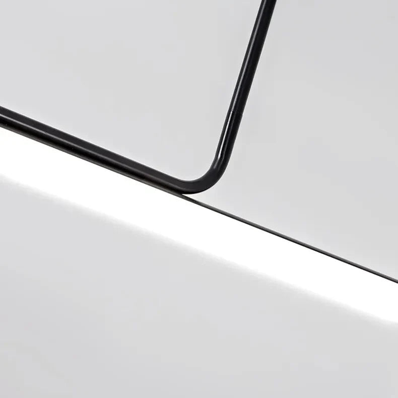 Asymmetrische T-bar Hanglamp Zwart Wit LED Dimbaar Eetkamer Keukeneiland Moderne Lineaire Verlichting | Sulvida