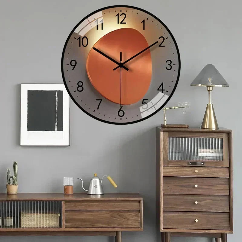 Stille Wandklok Geruisloos Uurwerk 30cm Klassiek Design Slaapkamer Kantoor Woonkamer Moderne Interieur Decoratie | Sulvida
