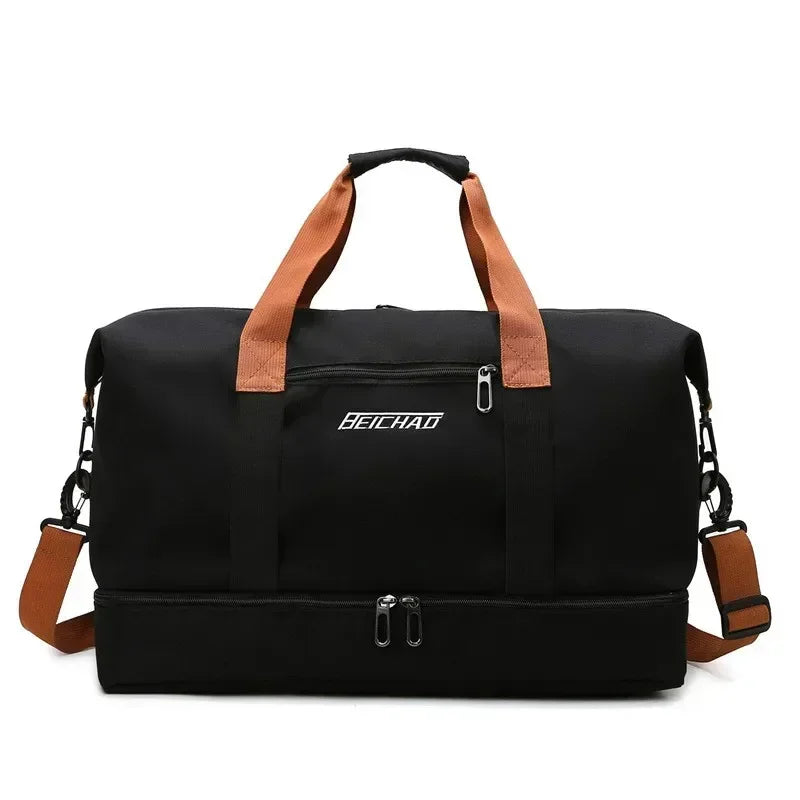 Multifunctionele Sporttas voor Dames 46×28×25cm Waterafstotend met Schoenenvak voor Fitness Gym Reizen | Sulvida