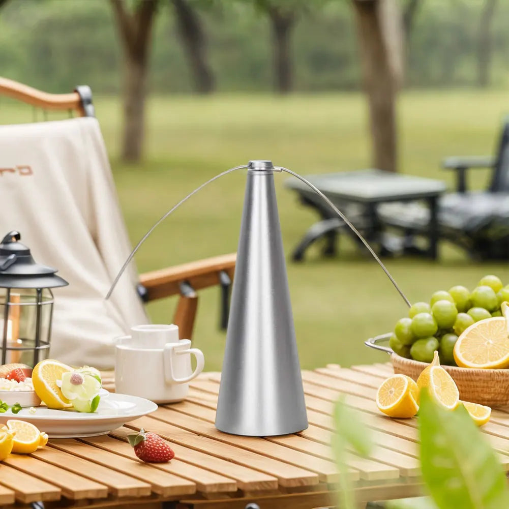 Tafelventilator met Holografische Bladen tegen Vliegen USB en Batterij Oplading Barbecue Picknick Tuin | Sulvida