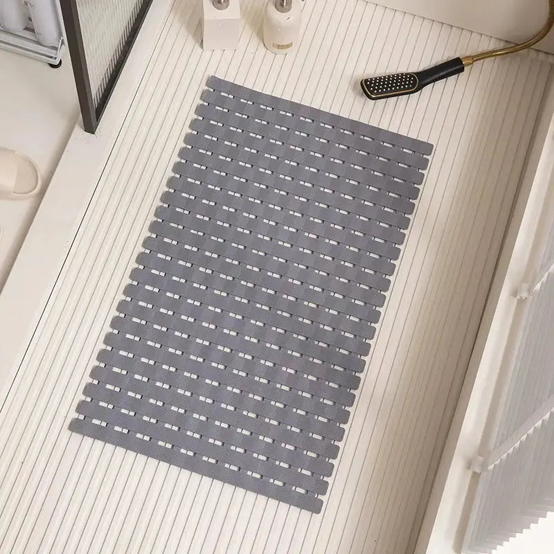 Antislip Badmat Siliconen met Zuignappen 40×63 cm Veilige Douchemat voor Badkamer Douchecabine Vloer | Sulvida
