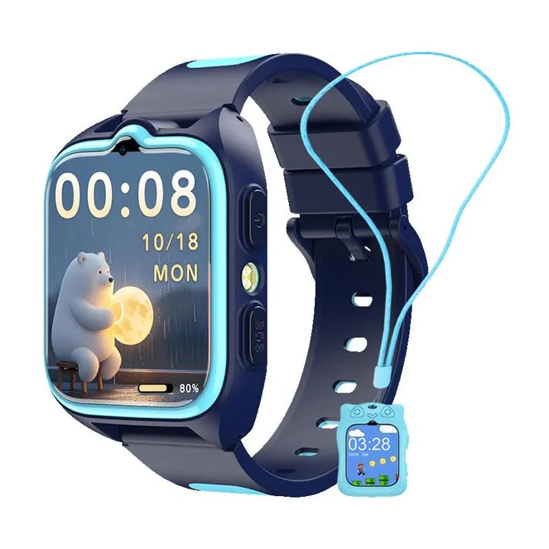 Kinderhorloge Smartwatch met GPS WiFi Tracker Videobellen 4G Locatiesysteem Waterdicht SOS Hulpknop Veiligheid | Sulvida