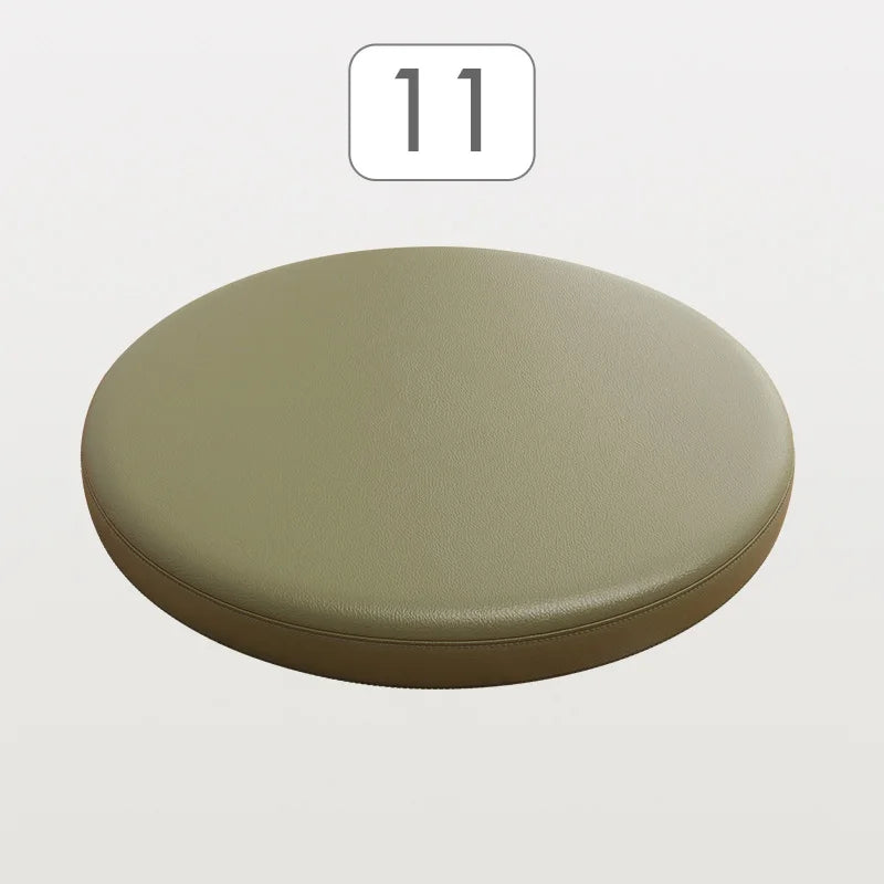 Rond Zitkussen met Memory Foam en Kunstleer 30-40 cm voor Eetkamerstoel Barkruk Bureaukruk Antislip Comfortabel | Sulvida