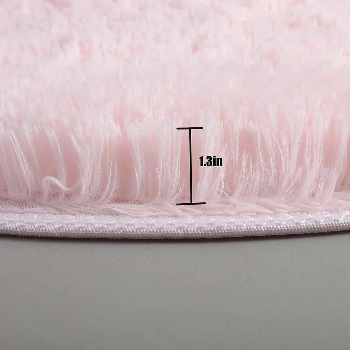 Rond Hoogpolig Vloerkleed Pluche 4,5cm Poolhoogte Woonkamer Slaapkamer Kinderkamer Decoratief Tapijt | Sulvida