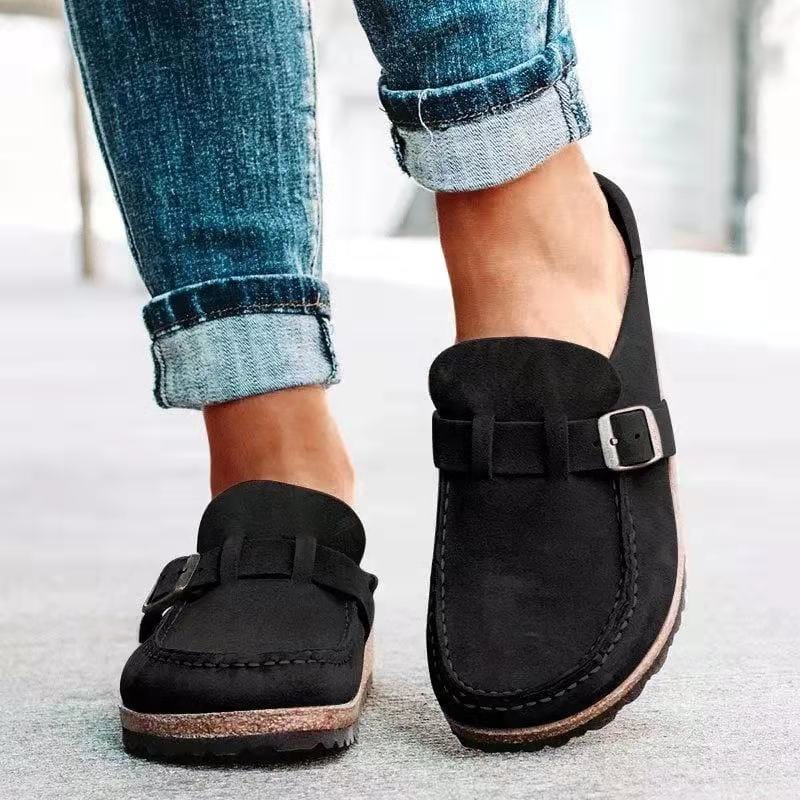 Comfortabele dames slippers met voorgevormd voetbed en verstelbare gesp voor optimaal draagcomfort dagelijks | Sulvida