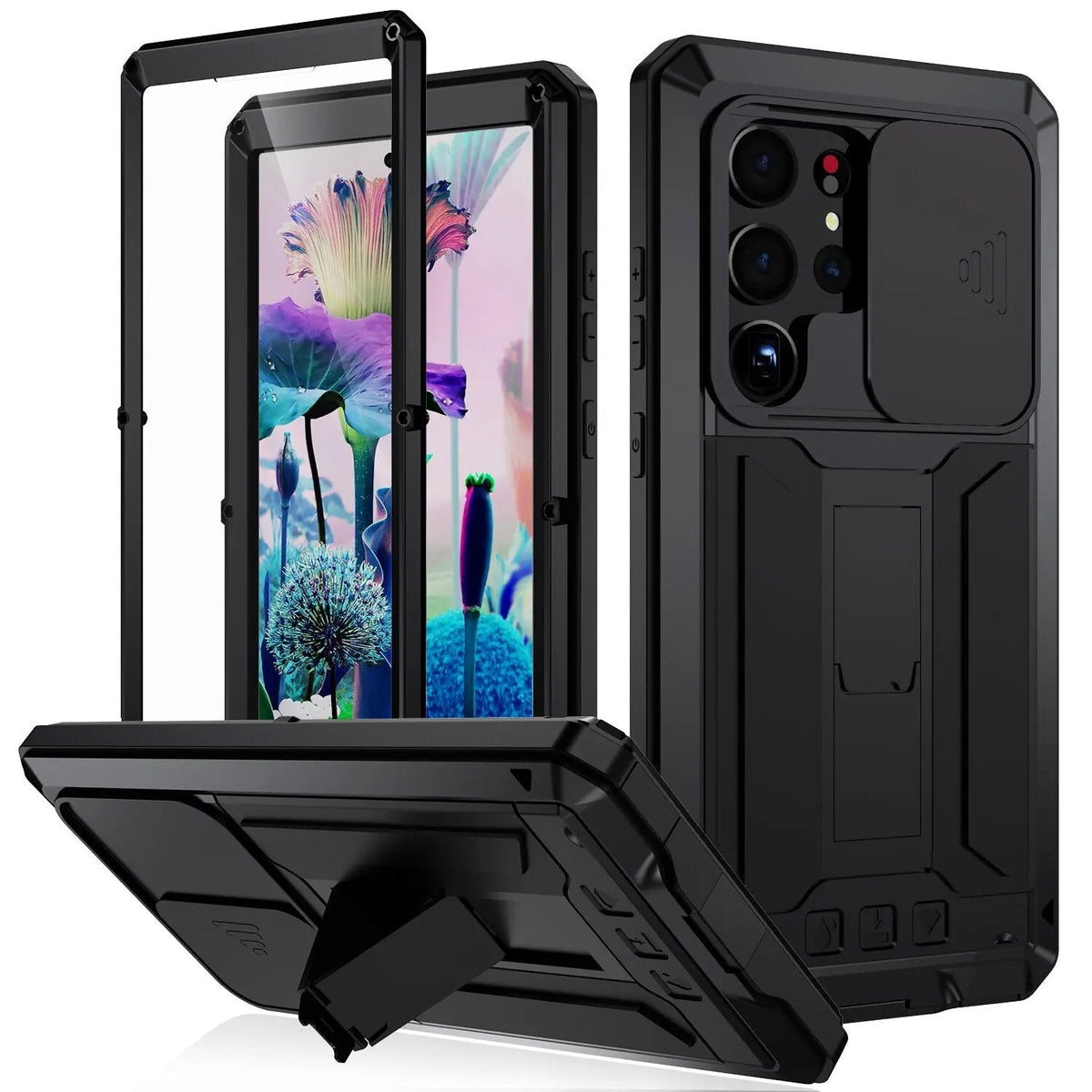 Étui à 360 degrés avec protecteur d’écran intégré pour Samsung Galaxy S23 Ultra | Sulvida
