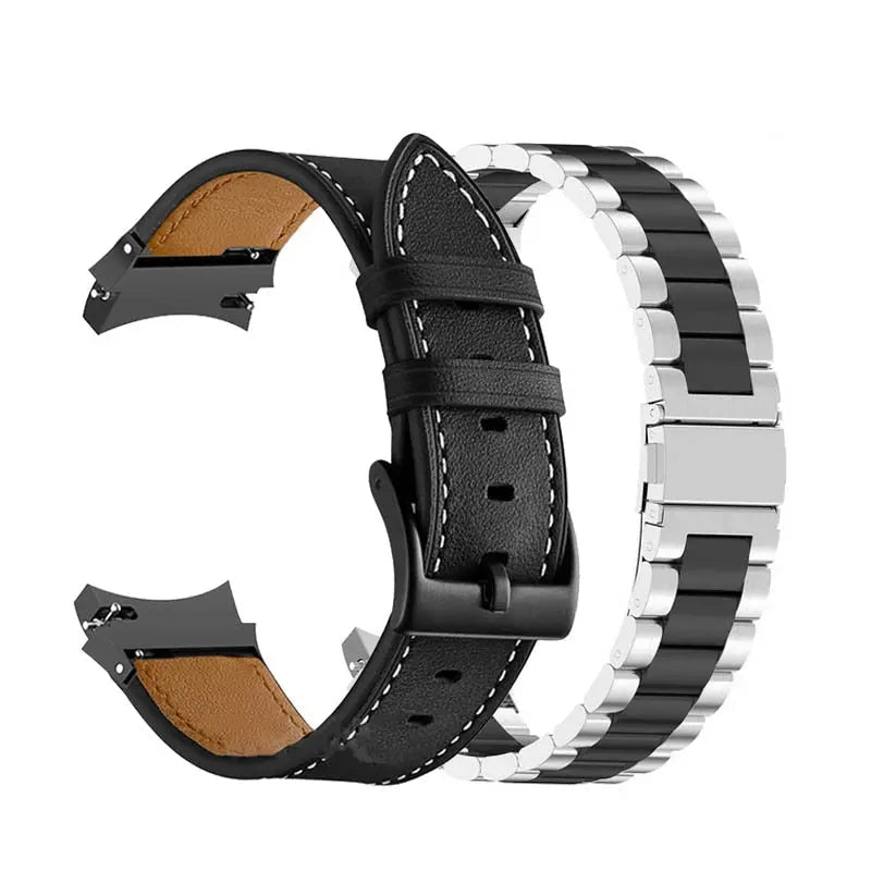 Bracelet de smartwatch en acier compatible avec Galaxy Watch 5 40mm 44mm et Watch 5 Pro 45mm, bracelet de montre élégant, accessoire | Sulvida