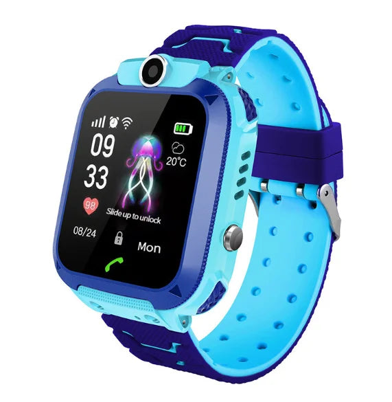 Kindersmartwatch met GPS Tracker Belfunctie Spraakberichten IP67 Waterdicht 1,44 Inch Touchscreen SOS Alarm | Sulvida