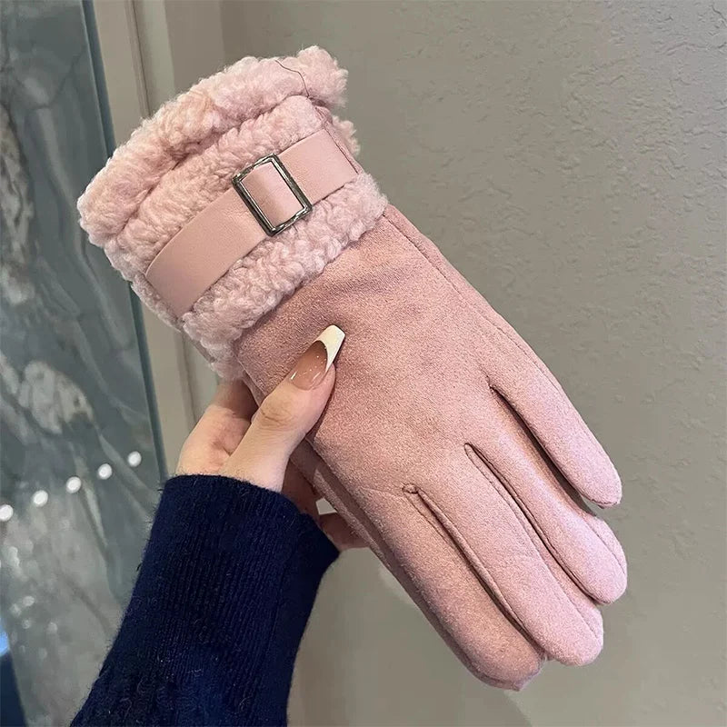Winterhandschoenen Dames Fleece Gevoerd Touchscreen Winddicht Warm Outdoor Handschoenen voor Sport en Wandelen | Sulvida
