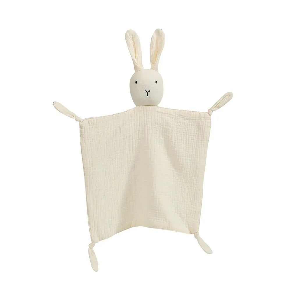 Knuffeldoekje Baby met Dierenkopje Zachte Troostknuffel Mousseline Doek voor Peuters Rustgevend Knuffelen | Sulvida