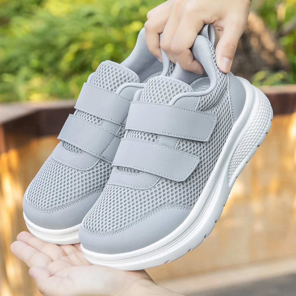 Orthopedische Wandelschoenen Extra Breed Klittenband Diabetische Voeten Verstelbaar Comfortabel Dames Heren | Sulvida