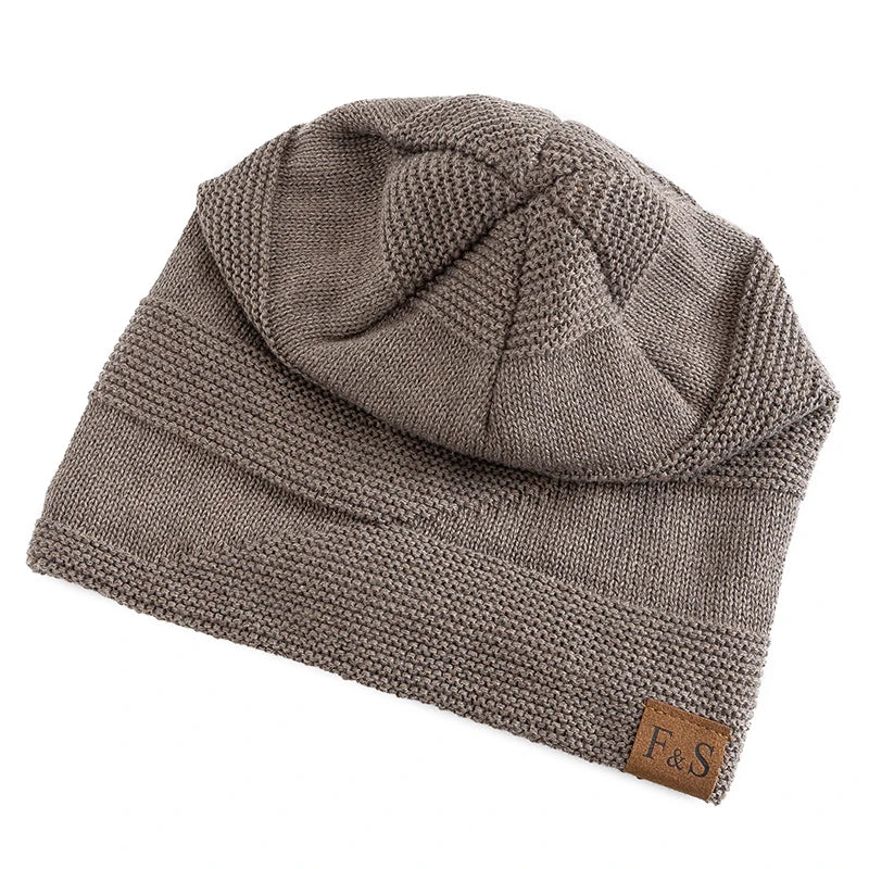 Gebreide Slouchy Wintermuts met Zachte Voering Unisex Beanie Hoofddeksel voor Koude Dagen Casual Stijl | Sulvida