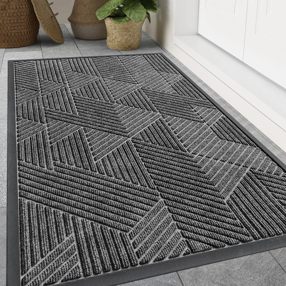 Antislip Deurmat Absorberend Laag Profiel Indoor Outdoor Entree Tapijt Vuil Vocht Opvangmat Huis Hal Woning | Sulvida
