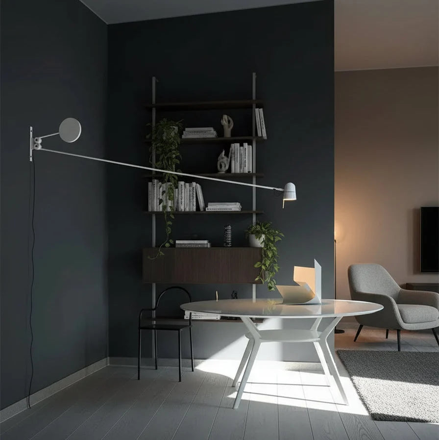 Verstelbare Wandlamp Metaal met Draaibare Arm Leeslamp Slaapkamer Woonkamer Studeerkamer LED Verlichting | Sulvida