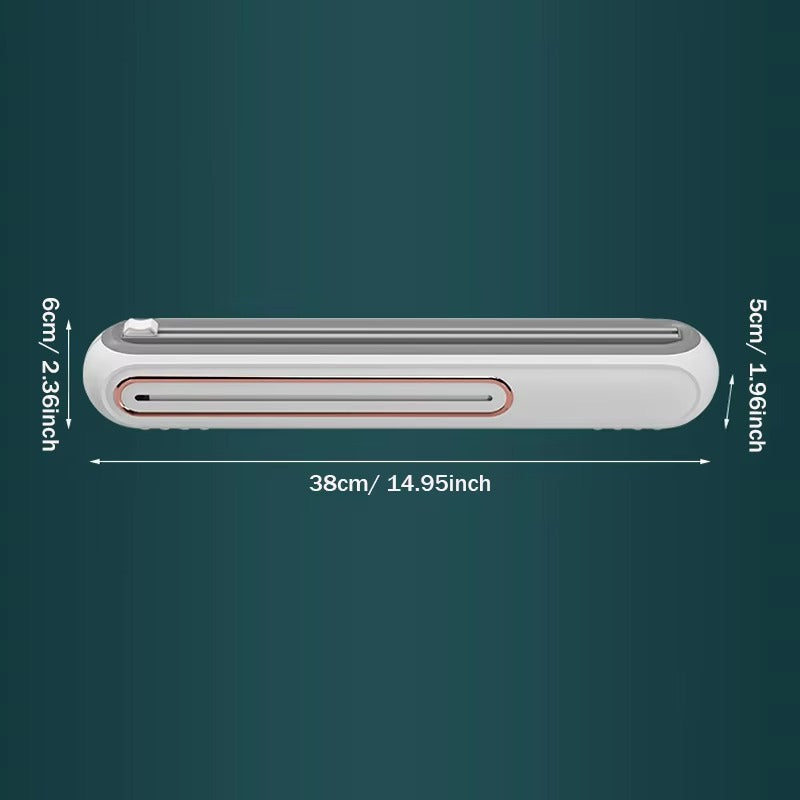 Magnetische Foliedispenser Wit Blauw Hemelsblauw BPA-vrij Keukenaccessoire Foliehouder Snijmechanisme | Sulvida