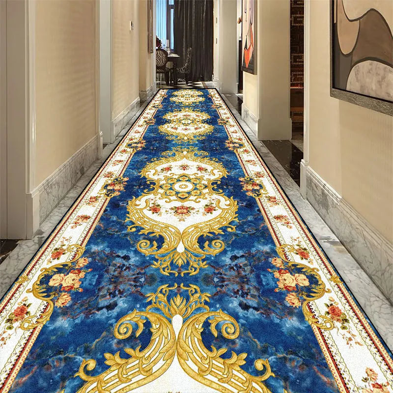 Gangloperloper vloerkleed polyester antislip 60-120 cm breed lange hal corridor vintage patroon klassiek | Sulvida