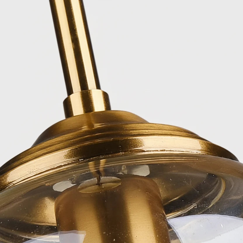Glazen Hanglamp Scandinavisch Design Metalen Frame E27 Slaapkamer Woonkamer Studeerkamer Hotelsuite Eetkamer | Sulvida