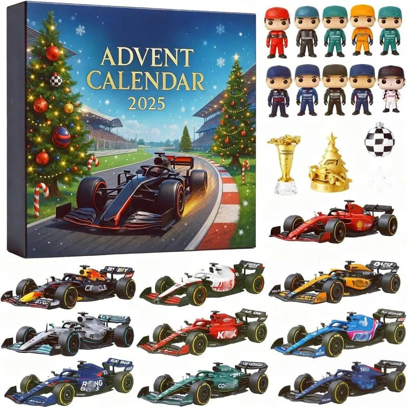 Racesport Adventskalender met 24 Verrassingen voor Autosportfans Verzamelaars Kerst Cadeau Countdown | Sulvida