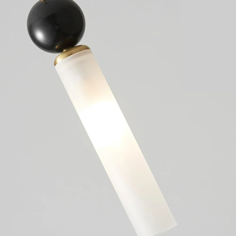 Hanglamp Marmer met Metalen Afwerking voor Eetkamer Slaapkamer Bar Woonkamer Natuursteen Verlichting | Sulvida