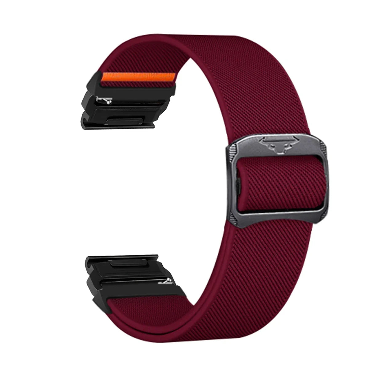 Bracelet de montre en nylon 22-26 mm style militaire Garmin résistant à l’usure, réglable, noir, gris, vert, unisexe, sportif | Sulvida