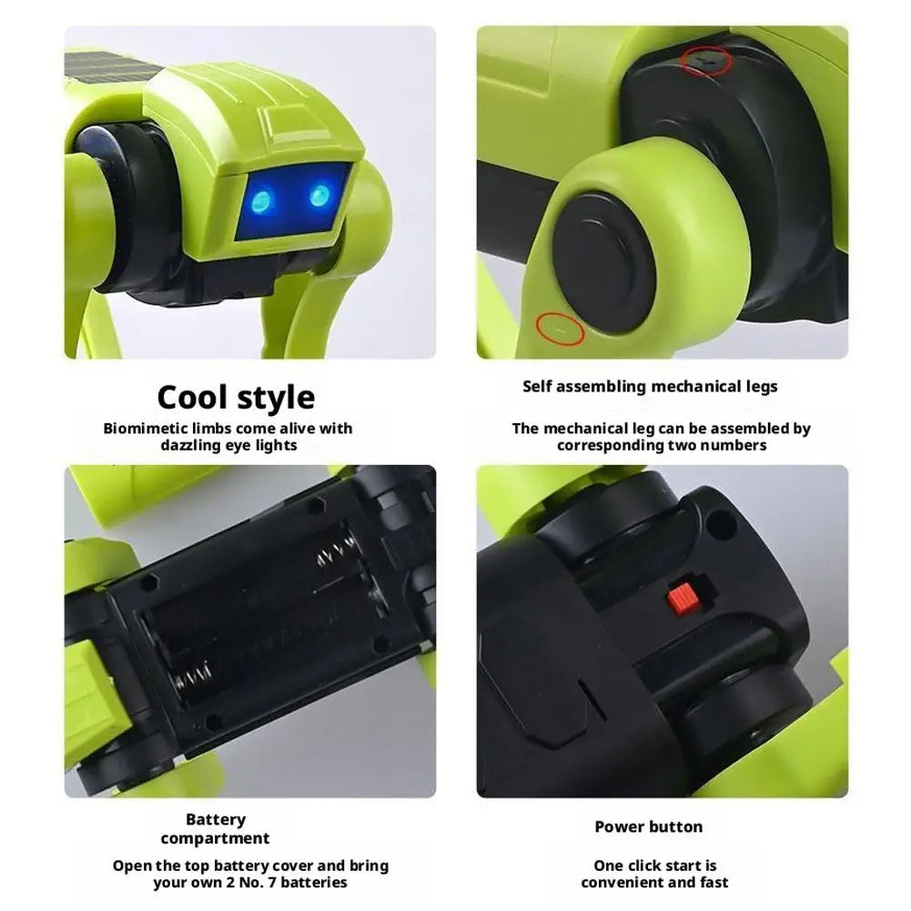 Kit de construction robot chien - Robot électronique interactif avec éclairage LED - Jouet éducatif STEM | Sulvida