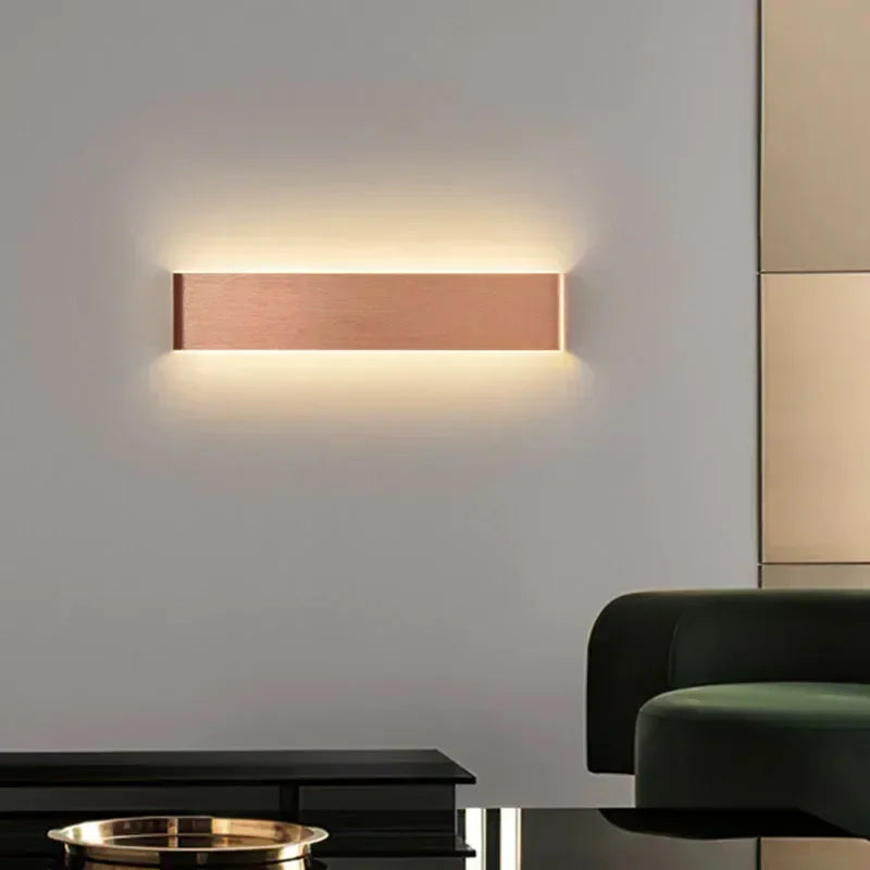 LED Wandlamp Moderne Rechthoek 30cm Warm Wit Sfeervol voor Slaapkamer Hal Badkamer Woonkamer Verlichting | Sulvida
